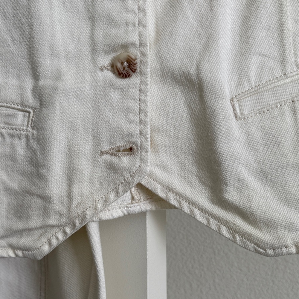 a.n.a Cream Ankle Pants and Vest Set - Picture 4 of 12